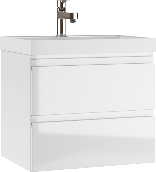 Тумба подвесная под умывальник "Classica 80" Graffo белый глянец В2 Домино DGr2105T