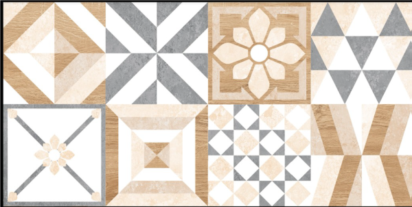 Marmaris пэчворк (Плитка керамическая полусухого прессования глазурованная группы BIII (E>10%) 500х250х8) 1 сорт