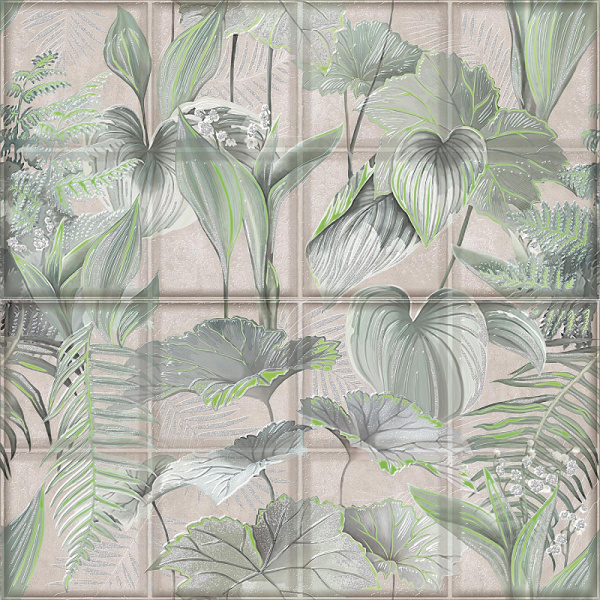 Панно MAIOLICA CREMA 630*630 (из 2шт.), (Водопоглощение BIII)