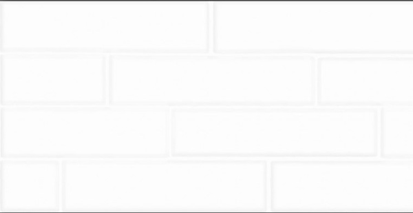 Snow brick белый (Плитка керамическая полусухого прессования глазурованная группы BIII (E>10%) 600х300х9)   1 сорт