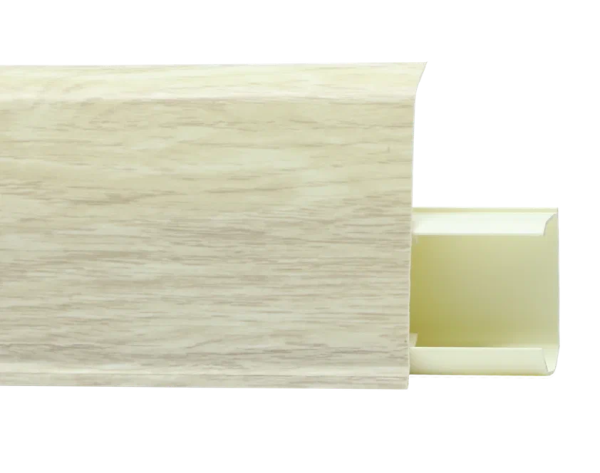 Плинтус ПВХ с съемной панелью TERA 72мм 734 Себаста (2,2м)