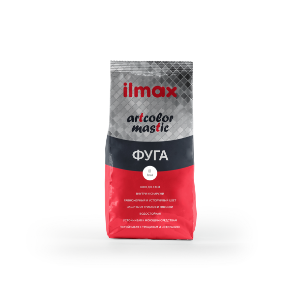 Композиция для заполнения швов 01 Белый, НВС "ilmax artcolor mastic", 2 кг