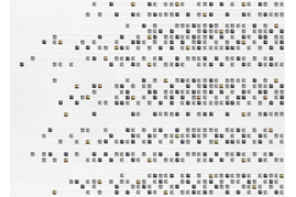 Плитка керам.глаз. для стен фризовые 250х350 ВК Золотой дождь 1 белый