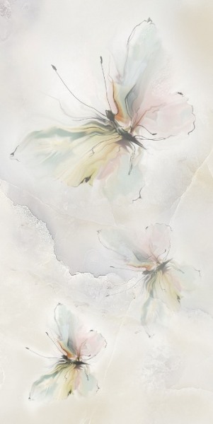 ВК Оникс бабочка 3 салатный (Плитка керамическая полусухого прессования глазурованная группы BIII (E>10%) 500х250х8) декоративная 1 сорт