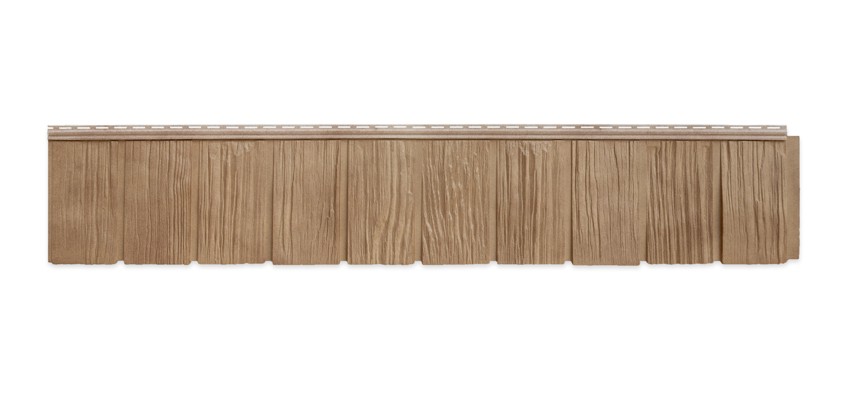 Панель фасадная GL ЯФАСАД Сибирская дранка янтарь