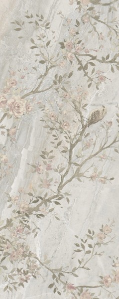 Плитка декор Dora 2 кремовый (Плитка керамическая полусухого прессования глазурованная группы BIII (E>10%) 500х200х8) 1 сорт