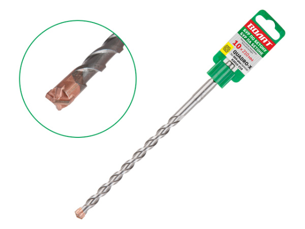 10х160х210 мм бур (сверло) SDS-plus QUADRO-X ВОЛАТ(Китай) (83010-210)
