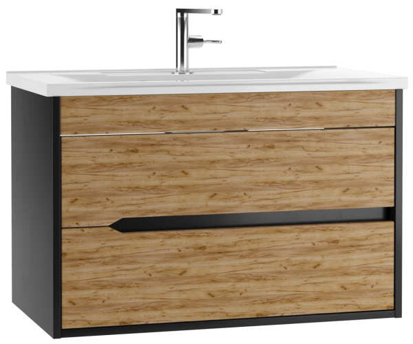 Тумба подвесная под умывальник "Elena 80" Karat В2 Домино DK3202T