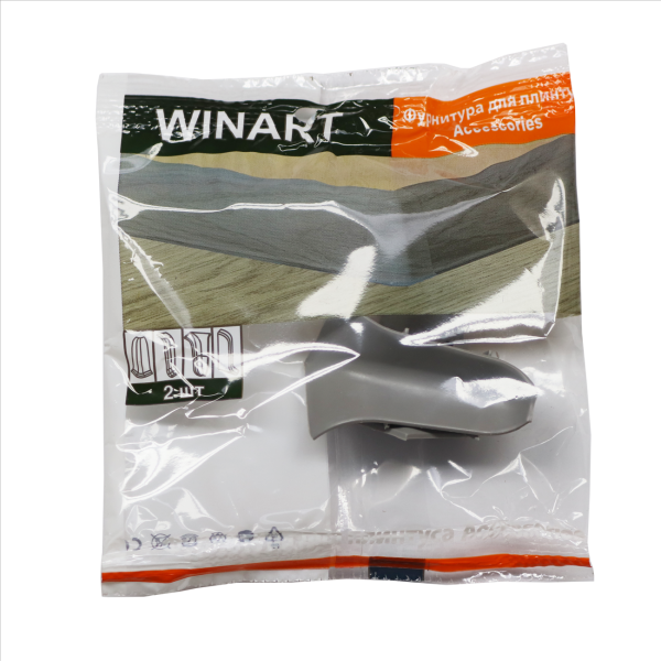 Внутренний угол 58мм 861 Серый (упак 2шт)