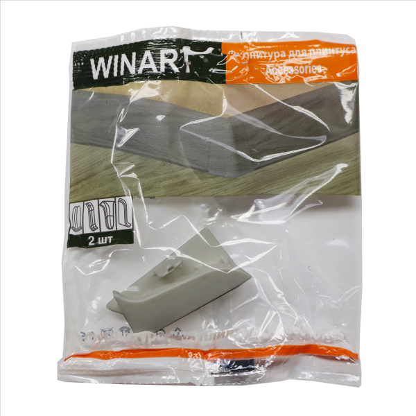 Заглушка левая и правая 58мм 859 Мрамор светлый (упак 2шт)