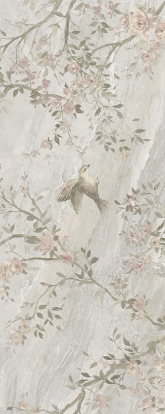 Плитка декор Dora 1 кремовый (Плитка керамическая полусухого прессования глазурованная группы BIII (E>10%) 500х200х8) 1 сорт