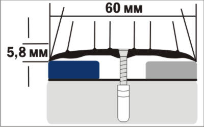 Профиль алюм.с/о упак.с держ. А4 РЕ 90см бронза