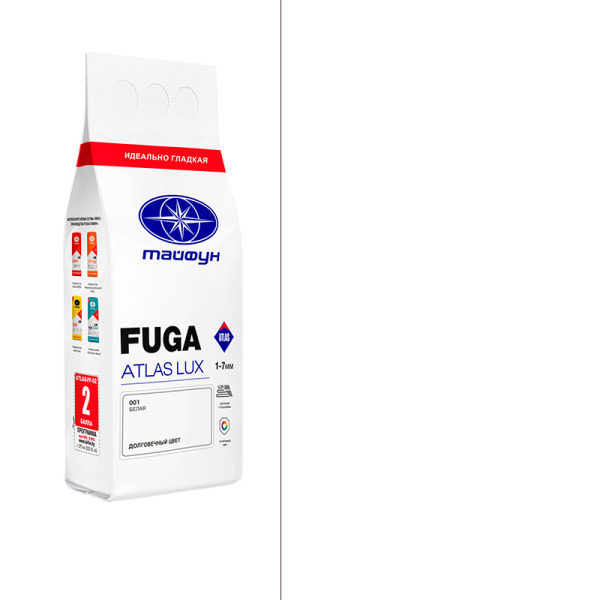 ATLAS Люкс фуга белая №001.._Композиция для заполнения швов , 5кг.