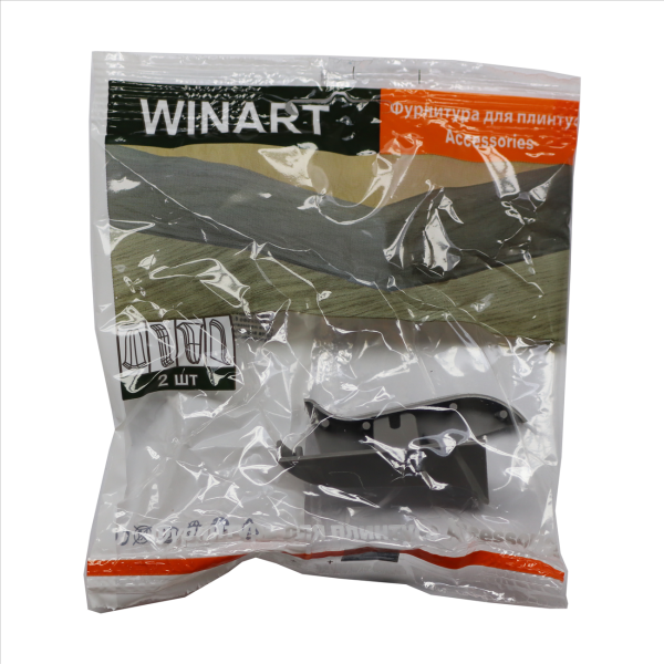 Заглушка левая и правая 58мм 861 Серый (упак 2шт)