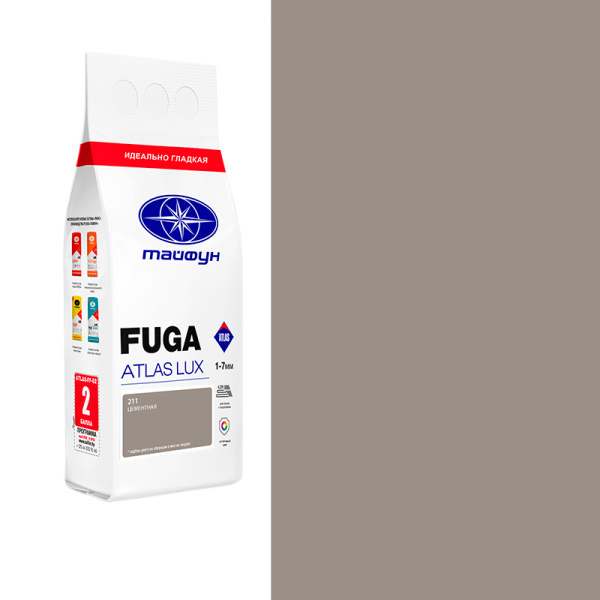 Композиция для заполнения швов ATLAS "Люкс" цементная, цвет 211, меш. 2кг