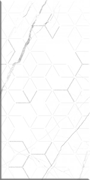 ВК Siluet белый (Плитка керамическая полусухого прессования глазурованная группы BIII (E>10%) 500х250х8) декоративная 1 сорт