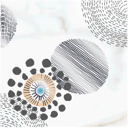 Настенная вставка Сопрано 2 мат. многоцветный 200x200 (Водопоглощение BIII)