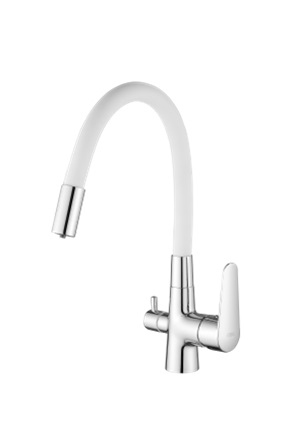 См-ль "Coral" д/кухни с подключением к фильтру, белый, арт. CL 03 W