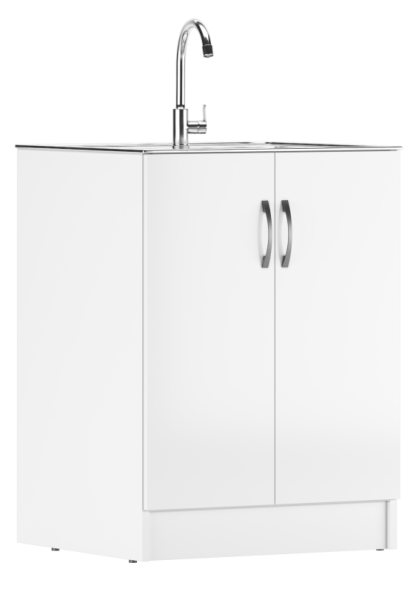 Тумба под нерж. мойку "60х50" белый  Домино D6050BL