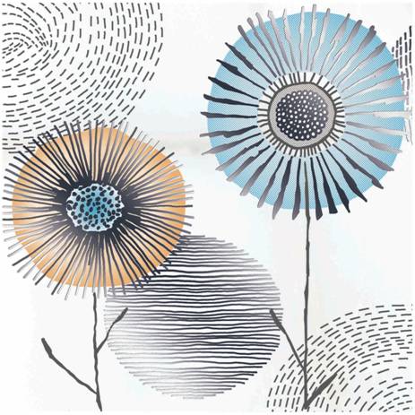 Настенная вставка Сопрано 1 мат. многоцветный 200x200 (Водопоглощение BIII)