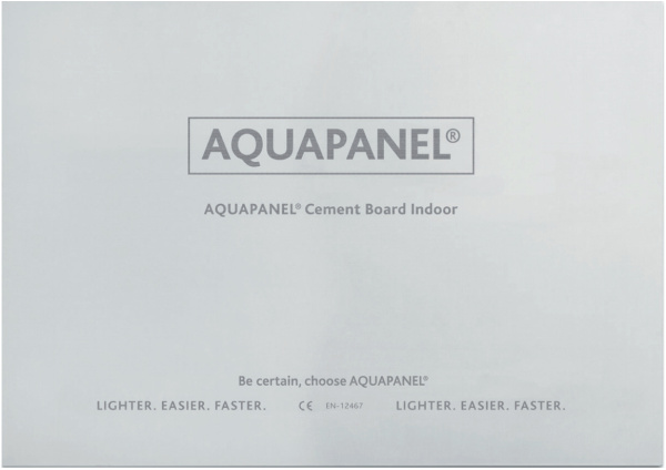 Плита цементная Аквапанель Внутренняя 12,5*1200*2400 (30)П армированная 266973