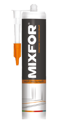 H3740_Герметик MIXFOR Neutral Silicone прозрачный, 260мл. (уп/12шт)