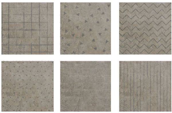 Настенная плитка Адажио мат. орнамент бежевый 200x200 (Водопоглощение BIII) (микс декор в коробке)