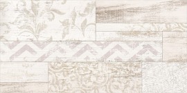 Плитка декор Сан-Ремо Геометрия белый (Плитка керамическая полусухого прессования глазурованная группы BIII (E>10%) 500х250х8) 1 сорт