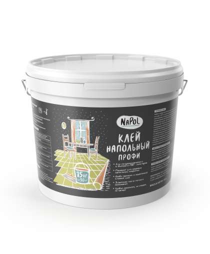 Клей напольный профи Napol, (М) 3кг