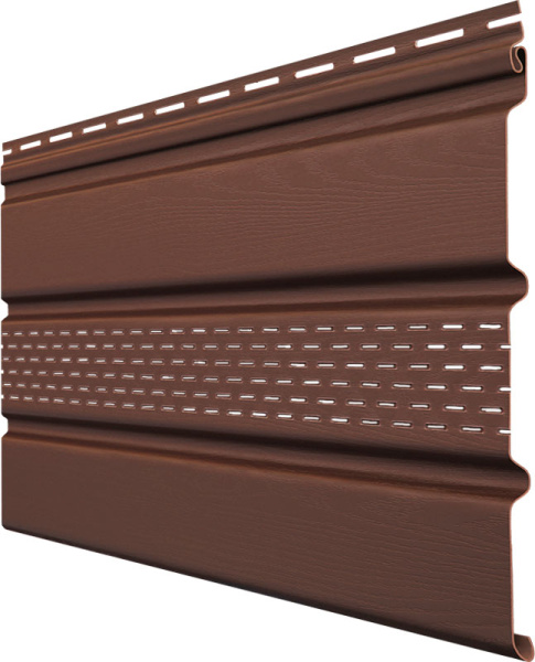 Софит Т4 частично перфорированный Grand Line 3,0 шоколадный (RAL 8017)