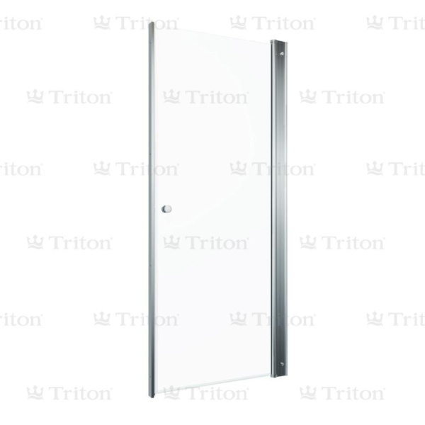 Дверь душевая "Уно"  90*185, хром, прозр. (1место)