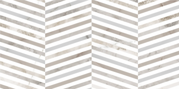 Tonic шеврон (Плитка керамическая полусухого прессования глазурованная группы BIII (E>10%) 500х250х8) 1 сорт