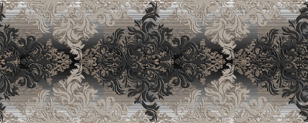 ВК Бристоль черный (Плитка керамическая полусухого прессования глазурованная группы BIII (E>10%) 500х200х8) декоративная 1 сорт