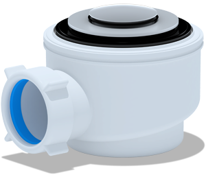 Сифон для душ.поддона 1 1/2**50/60 хром, клик-клак (Е410CL) (Е450CL), арт. Щ0000012875