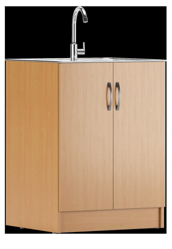 Тумба под нерж. мойку  бук Домино D6060BU