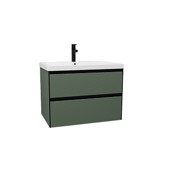 Тумба подвесная GENEVA Green 70 см с двумя ящиками (под умыв-к Alba 70) GEO, 7105G