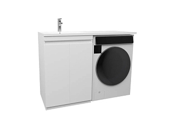 Тумба под стиральную машину MAGENTA (120) 1195*495*880 БЕЛАЯ, 12001