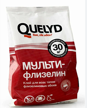 Клей обойный QUELYD МУЛЬТИ ФЛИЗЕЛИН 30 м.кв.0,2 кг