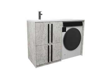 Тумба над стиральной машиной "GRETTA" 120 (под умыв-к Magenta 120 L/R) с ящиком ViMark, 12003