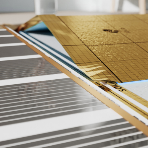 Подложка-гармошка ламинированная, повышенной прочности 250кПа, с пароизоляцией и эффектом Antislip под SPC, WPC, LVT  /1000*250*1,5 (10м2/уп) кор.80м2