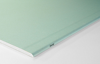 Гипсовая строительная плита ГСП тип H3 (влагостойкая) ПЛУК 12,5-1200-2000 ТМ KNAUF