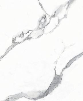 Керамогранит глазур. Glossy СТАТУАРИО ГРИДЖИО ГРЭЙ ЛАПАТО / Statuario Grigio Grey Lapato 60*120 1 сорт (Водопоглощение BIa)